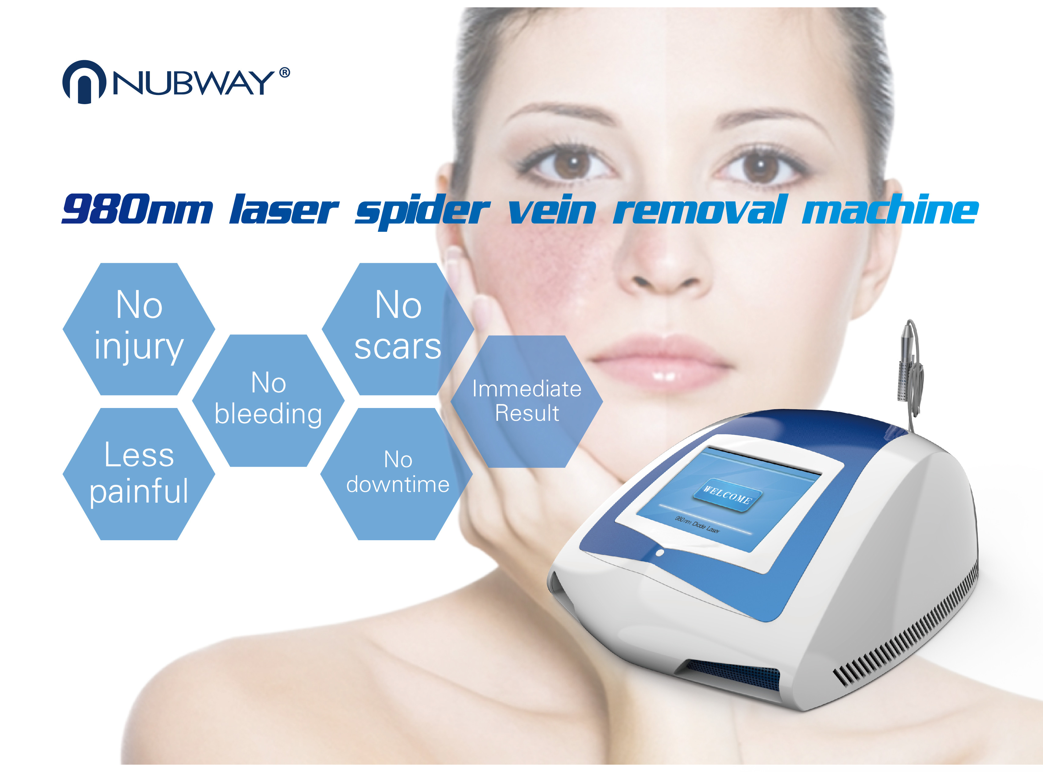 vein removal laser 980nm spider vein removal machine vascular remover