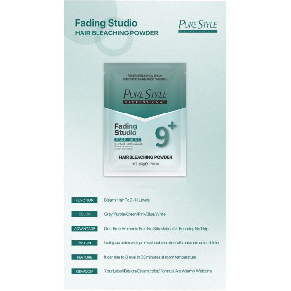 Permanent Hair Bleaching Blue Powder Dust Free 50g For Home