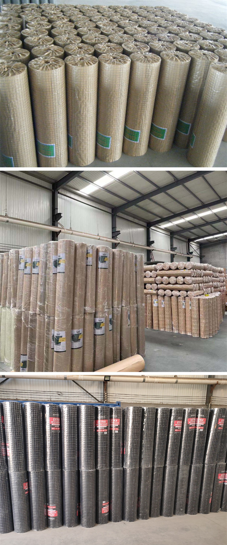 Square Hole Stability Concrete Welded Wire Mesh Strong Construction With 0.5m-2m