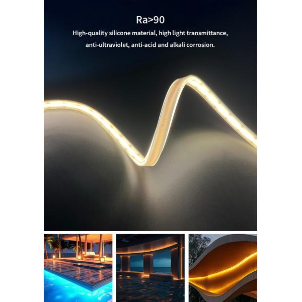 Outdoor Swimming Pool IP68 PU Neon Flex Light DC12V / 24V Waterproof LED Neon Flex Strip