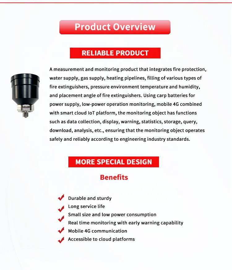 Customized UBTHPI-4G IoT Sensors On Connected Cloud Platform Pressure Temperature Humidity Angle measurement