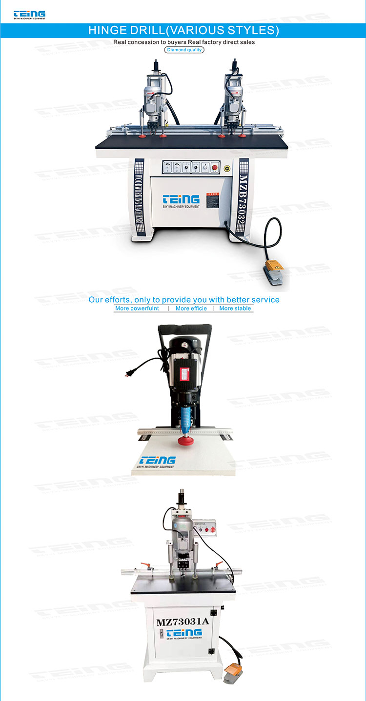 Woodworking 3-in-1 Minifix Drilling Hinge Drill Boring Punch Machine for Furniture Making