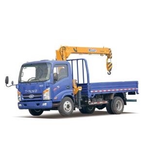 China Construction 5 Ton Truck Mounted Crane Hydraulic Telescopic Boom Loader Crane wholesale