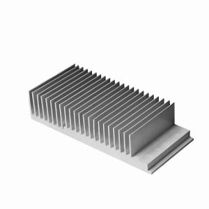 China Black Anodized 6063 Aluminum Extruded Heat Sink Profiles High Density wholesale