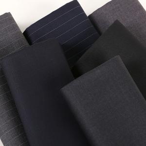 China Italian Merino Polyester Cashmere Tweed Wool Fabric 260-420gsm For Suiting wholesale