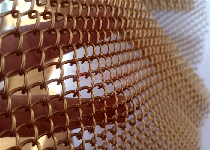 Aluminum Chain Mail Metal Mesh Curtain Used For Space Divider