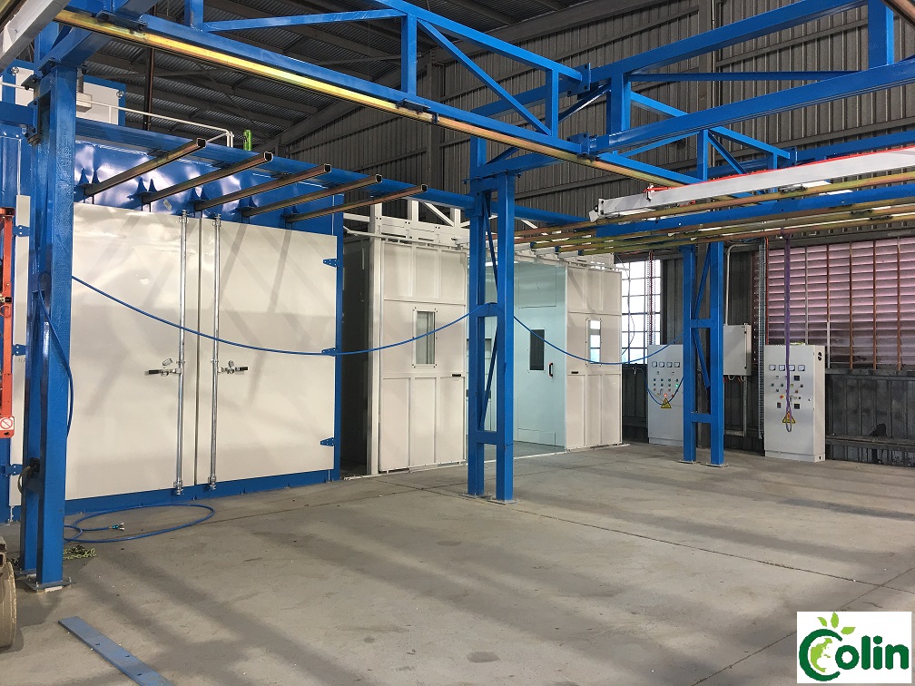 PLC Dip Pretreatment Plant Powder Painting Line For Metal Surface
