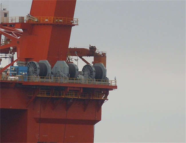 Q355D Steel 300m Cable Winding Drum, Main Components Of Tower Crane