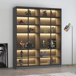 Modern Light Living Room Furniture Wine Cabinet Display Stainless Steel