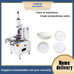 China Air Fryer Disposable Paper Bowl Machine Semi Automatic Round Paper Tray Machine DGT-B wholesale