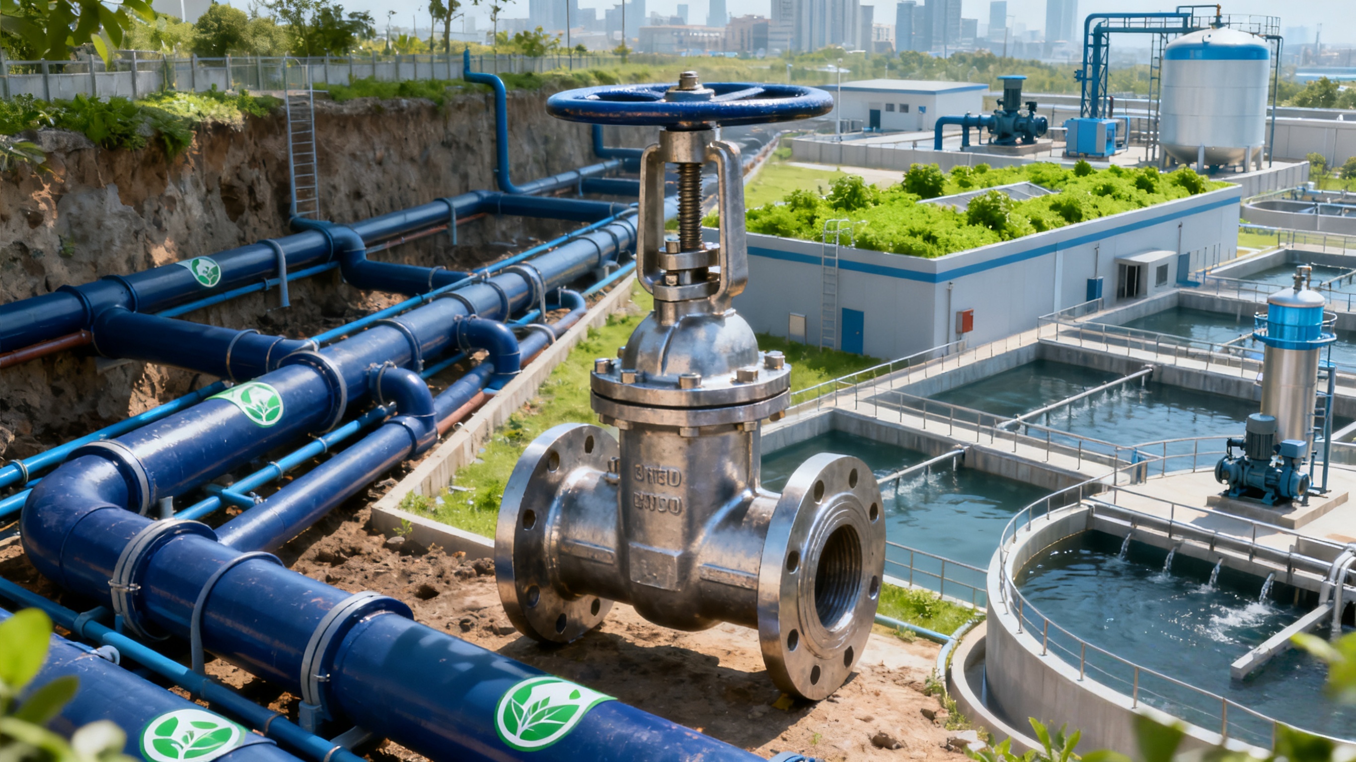 Good Quality Knife Gate Valve Is Equivalent to Water Pipe