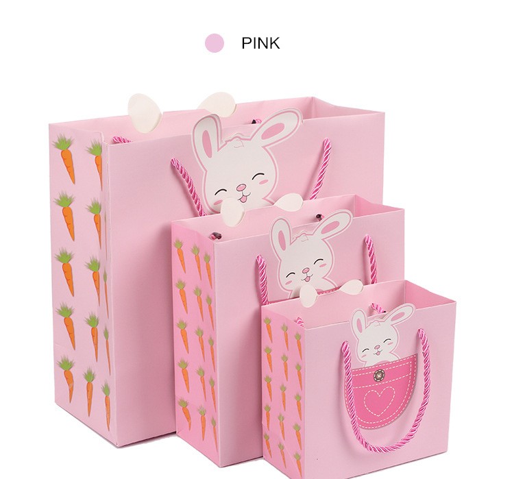 Children Cartoon Candy Kraft Paper Gift Bags Moistureproof Reusable