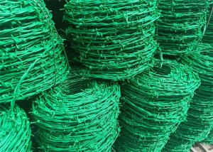 China Single Strand Barbed Wire PVC Coated Galvanized Steel Material wholesale