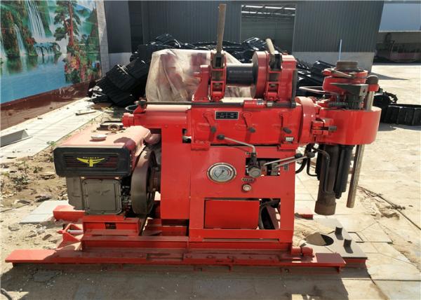 High Efficiency Portable Well Drilling Rig , XY-2B Hydraulic Borehole Drilling