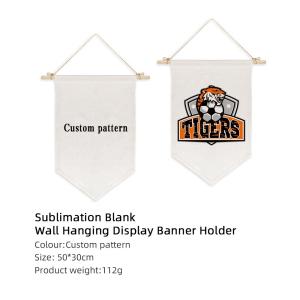 Linen Sublimation Garden Flags Blanks Custom Wall Hanging Flags