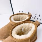 Winter Cowhide Snow Boots Plus Velvet Genuine Leather Short Boots Waterproof Non