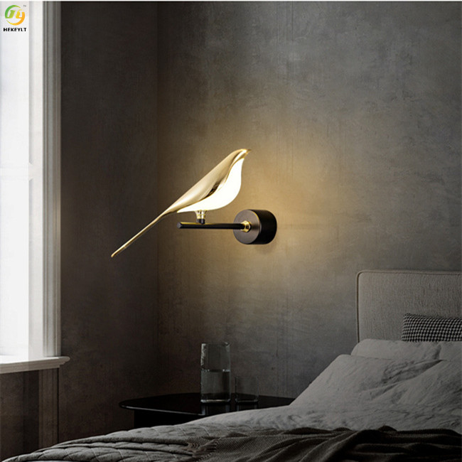 Acrylic Home/Hotel Metals Art Baking Paint Gold LED Modern Wall Light