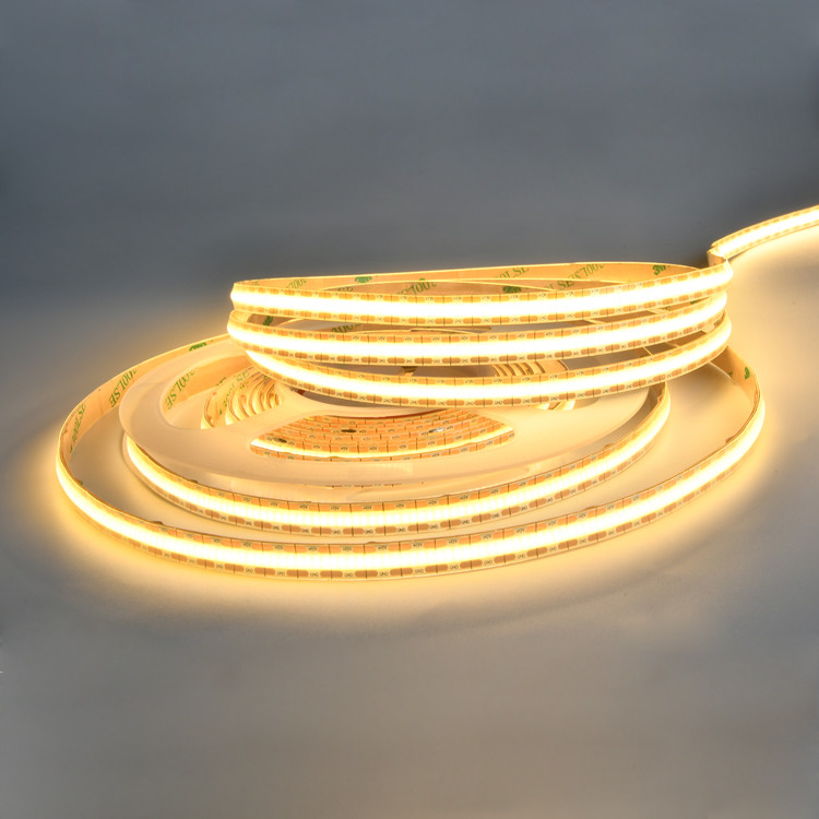 UL Flexible LED Strip Famous Chip 24V Ultra Thin Silicone 10mm PCB board IP20 528 cob led lights