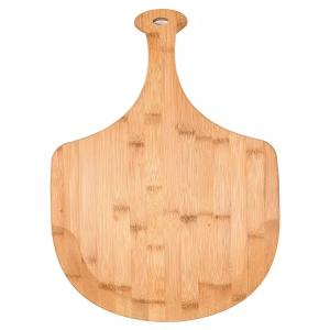 China Customized Hardwood Cutting Boards , Bamboo Pizza Cutting Board With Handle wholesale