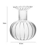 European Art Deco Design Transparent Glass Vase Terrarium Tabletop Vase