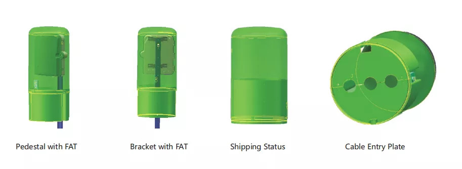 IP55 Fiber Optic Terminal Box Protection Pedestals 1x16 PLC Fiber Splitter