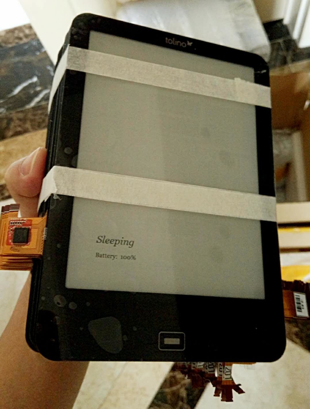 6 Inch E Ink Display Monitor , ED060XH5 E Ink Lcd Display With Touch Panel Backlight / Frame