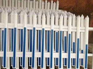 China 44mm*70mm PVC Coated Metal Fence Squares Riverside Plastic Guardrail wholesale