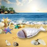 Mermaid Fishtail Silver Lightweight Makeup Foundation Brush