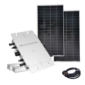 China Aluminum Alloy Grid Tie Inverter 1200w Silver Cable Micro Inverter 1200w wholesale