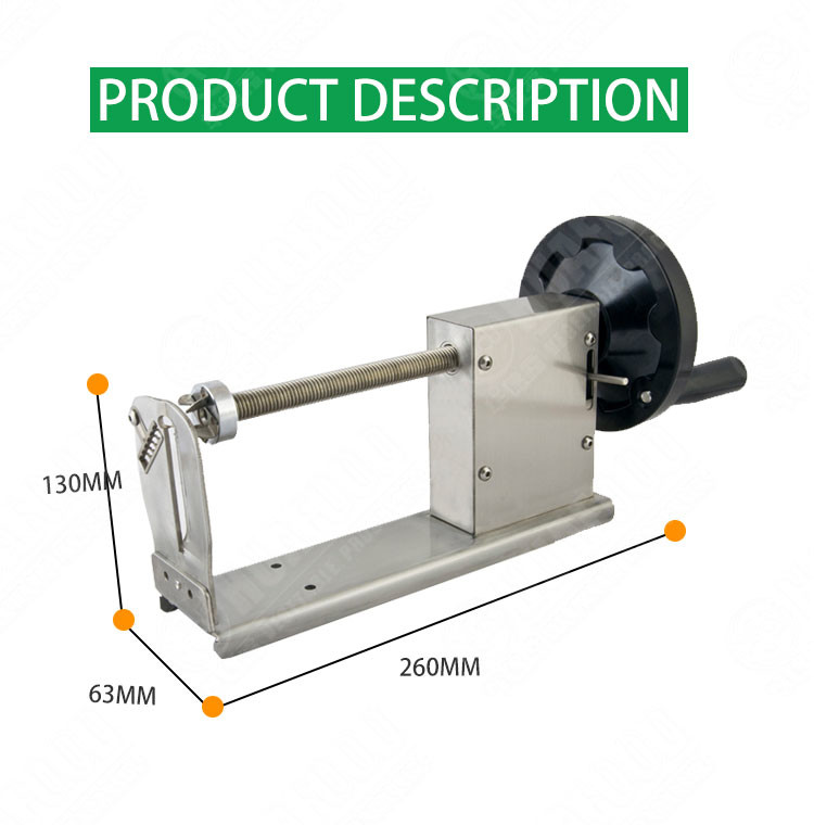 SS304 Veggie Potato Twister Tornado Slicer Potato Tornado Chips Machine