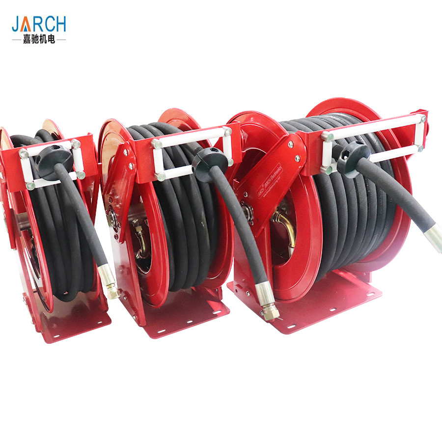 1" 50ft Length Retractable Hose Reel Steel Metal Rewindable