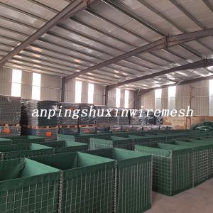 China Square Hole Collapsible Hesco Military Barrier Welded Steel Wire Mesh Defensive wholesale