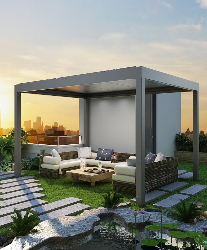 Outdoor Hardtop Gazebo BBQ Hardtop Grill Gazebo Aluminum Patio Gazebo