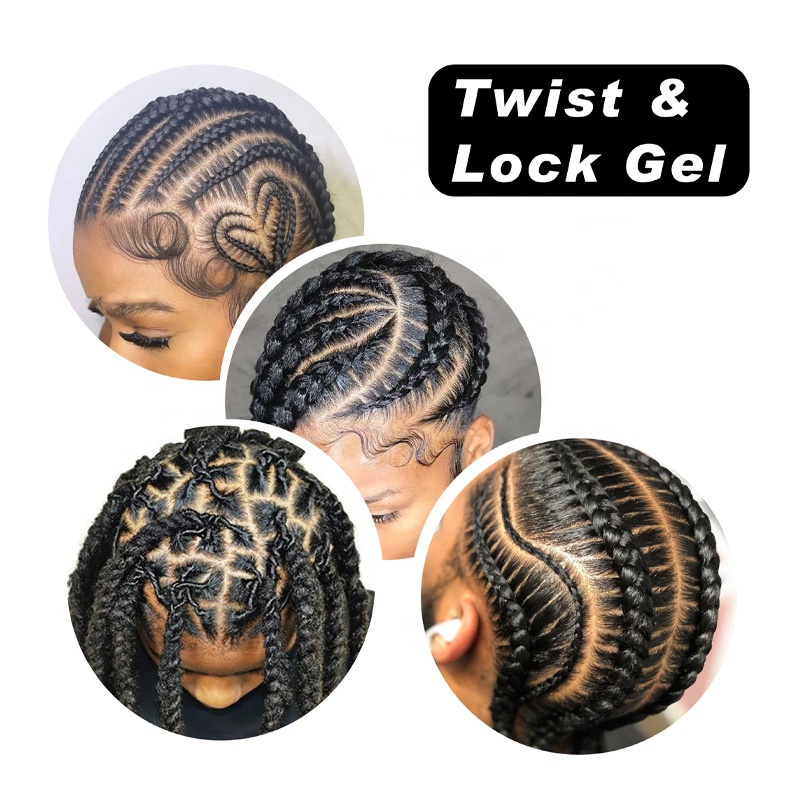 Salon Hair Color Braiding Gel for Extreme Hold and Non-Flaking Control All Hair Types