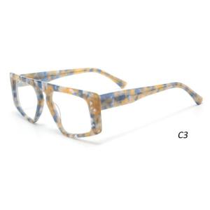 China Women Mens Acetate Frame Glasses Optical 54-20-145 Hypoallergenic wholesale