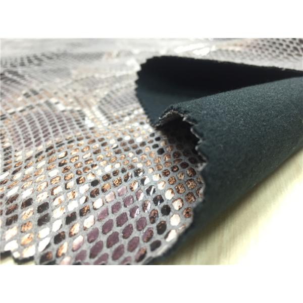 Snake Skin Pattern Imitation Leather Fabric Lamination On Garment