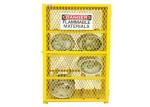 Powder Coated Gas Cylinder Storage Cage , Gas Bottle Safety Cages For 24 Gas
