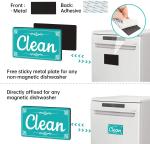 Customized 2mm Kitchen Clean Dirty Dishwasher Clean Sign Magnet 3.54*1.97inch