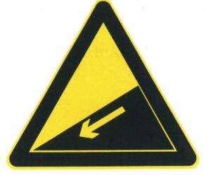 China Steep slope sign wholesale