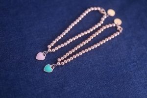 Stretch Hypoallergenic Sterling Silver Bracelet Bangle Enamel Love Rose Gold