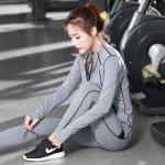 CPG Global Women Multi-Colors Outdoor Polyester Sexy Slim Fit Long Sleeves Gym