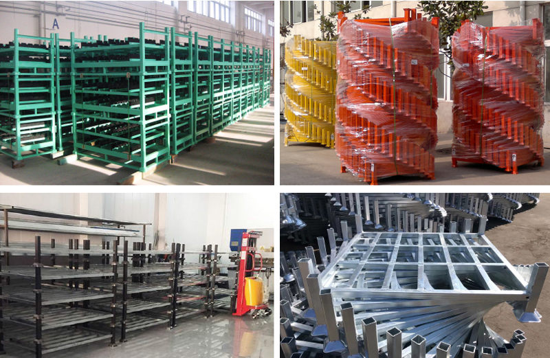 Square Tube Pallet Stacking Rack