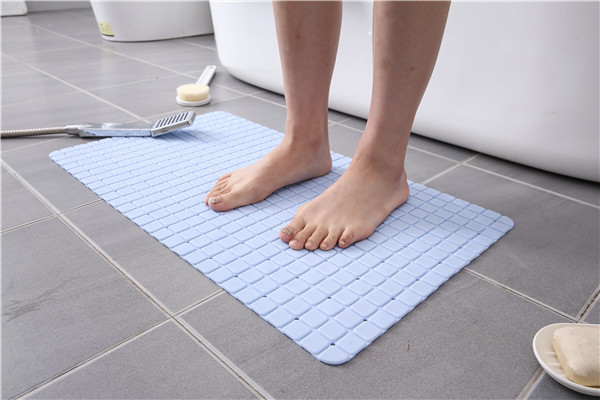 Floor 58x88cm PVC Bath Mat With Back Side Sucker