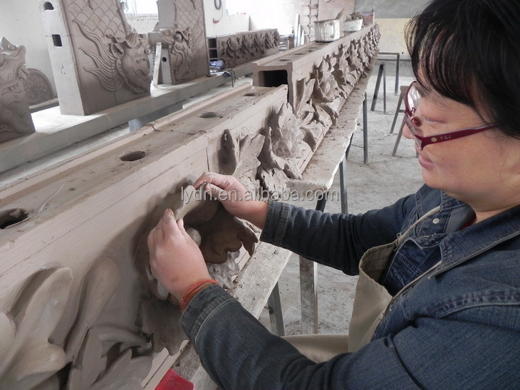 Glazed Tiles for Traditional Design of Green Color Roof in Chinese Temple in Philippines
