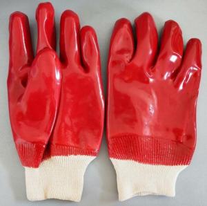 China Hydrocarbon Treated Interlock Liner Pvc DippeProtective Work Gloves wholesale