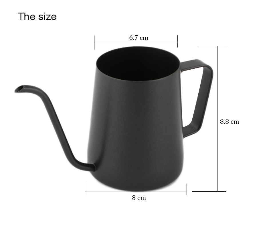 Long Mouth Stainless Steel Coffee Pot Water Jug Pour Over Coffee Kettle