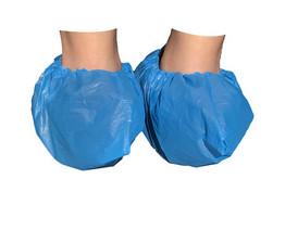 China Dust Proof Disposable Overshoe Covers , Light Blue Disposable Foot Covers wholesale
