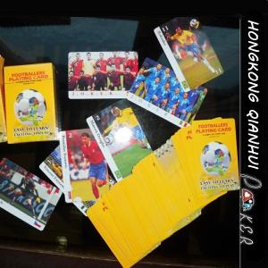 China CUSTOM MADE POP STAR FOOTBALL PLAYING CARDS wholesale