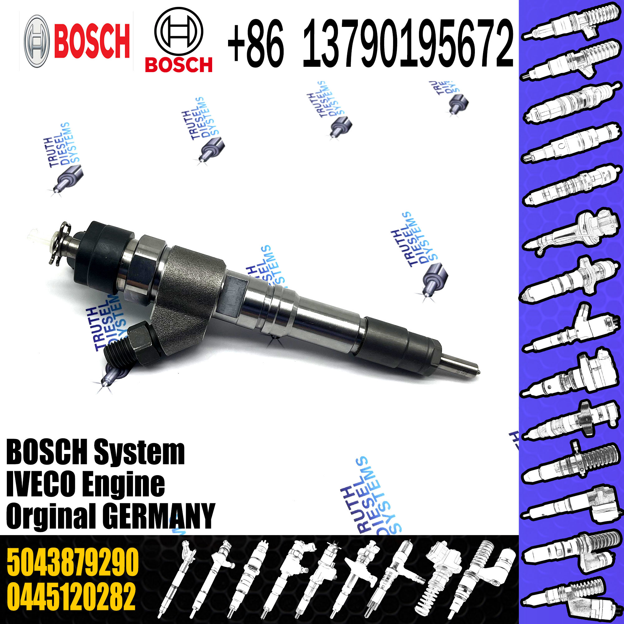 Fuel Diesel Injector Nozzles For IVECO 504387929 5043879290 5043879929 K5043879290