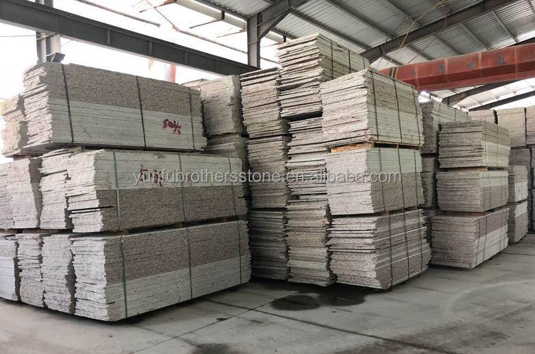 2700kg/m3 Granite Density G636 Slabs Modern Design Style for Villa Graphic Pink Porrno